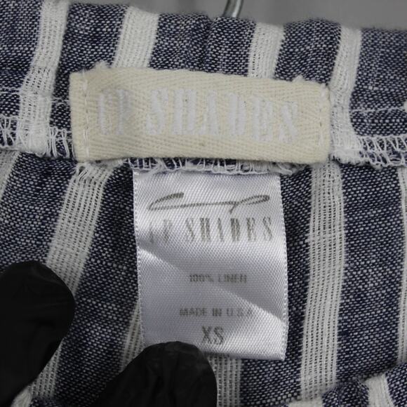 CP Shades Pants Womens XS Linen Striped White Blue Quiet Luxury Old Money Retro - Picture 11 of 11